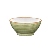 Bonna China Natura dia.5.5" h:2.75" 15 oz. Round Green Porcelain Bowl (Set of 4)